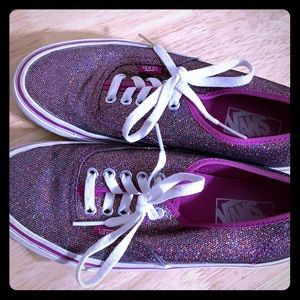 Cute sparkly Vans.